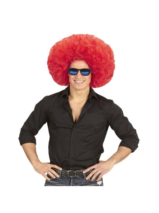 Peruca Afro Oversized Vermelha.