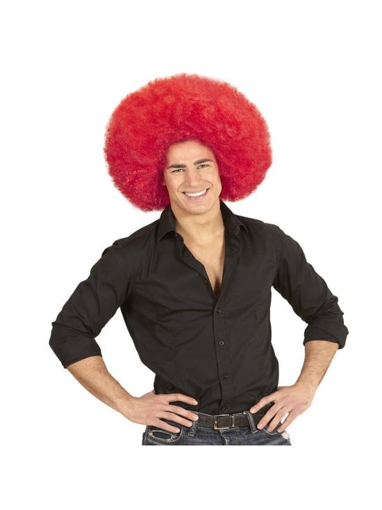 Peruca Afro Oversized Vermelha.