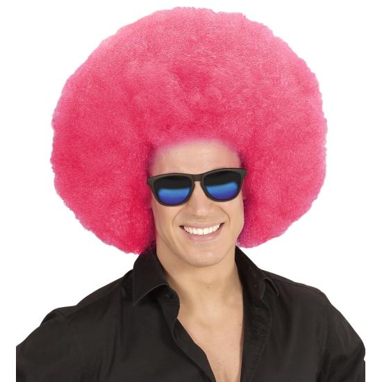 Peruca Afro Grande Rosa Peruca Afro Grande Rosa