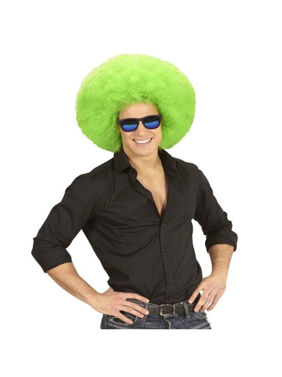 Peruca Afro Oversized Verde.