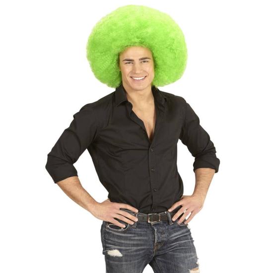 Peruca Afro Oversized Verde. Peruca Afro Oversized Verde.