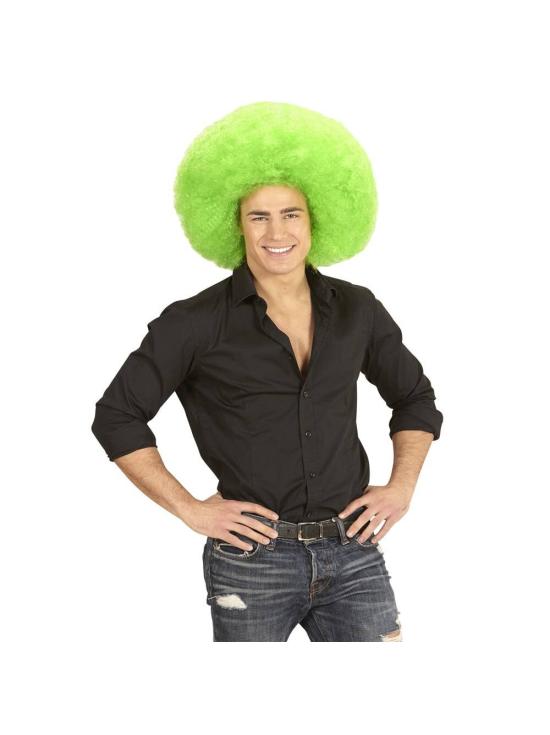 Peruca Afro Oversized Verde.