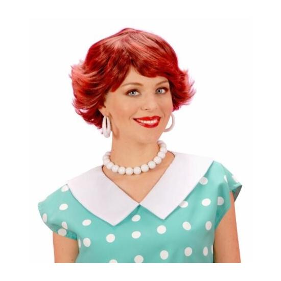 Peruca Anos 50 Curta Ruiva Peruca Anos 50 Curta Ruiva