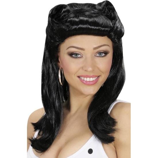 Peruca Pin Up anos 50 na cor Morena. Peruca Pin Up anos 50 na cor Morena.