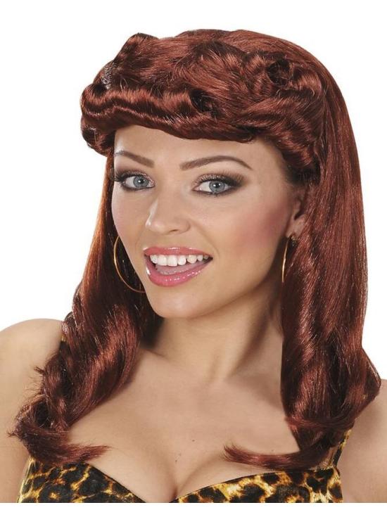 Peruca Anos 50 Pin Up Girl cor Castanha