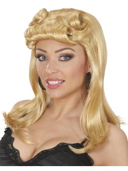 Peruca Pin Up Girl anos 50 na cor Loira.