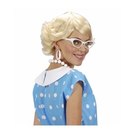 Peruca Anos 50 Curta Loira Peruca Anos 50 Curta Loira