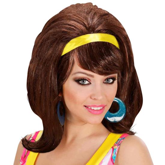 Peruca adulta Yeye Disco anos 70 Peruca adulta Yeye Disco anos 70