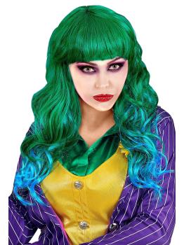 Peluca Verde Joker adulta