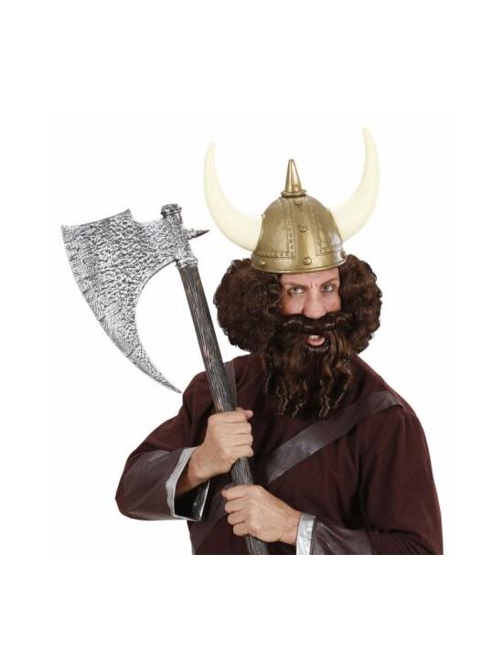 Peruca e barba com cachos