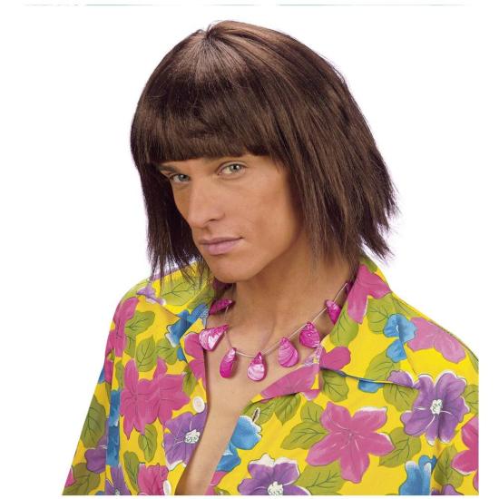 Peruca marrom para meninos de praia. Peruca marrom para meninos de praia.