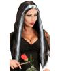 Peruca de Bruxa Morticia da Família Addams