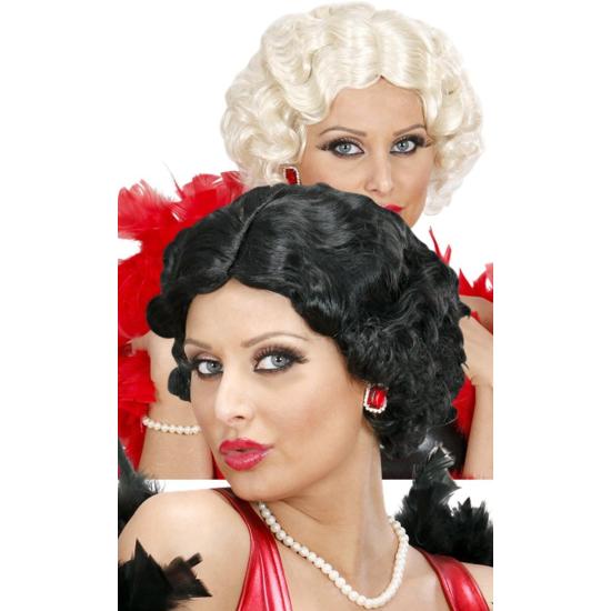 Peruca de cabaré dos anos 1920, 2 cores Peruca de cabaré dos anos 1920, 2 cores