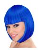 Peruca Cabaré com Franja Azul