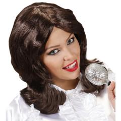 Peluca Cantante años 70 Abba Castaña