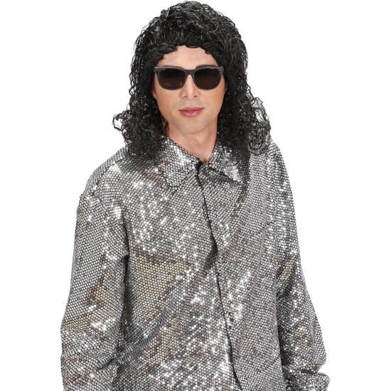 Peruca Rei do Pop na caixa Peruca Rei do Pop na caixa