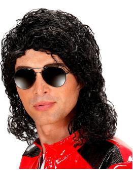 Peruca Rei do Pop na caixa