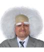 Peruca de cientista Einstein.