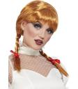 Peruca de rabo de cavalo da boneca Annabelle