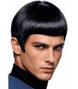 Peruca preta do Comandante de Star Trek na caixa