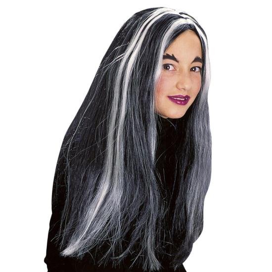 Peruca de Bruxa Infantil Fluor Darkness!