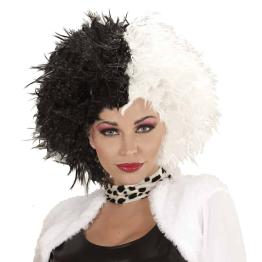 Peruca Cruella de Vil Deluxe 101 Dálmatas