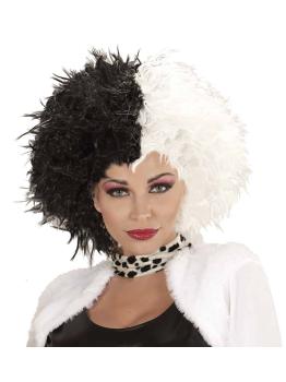 Peruca Cruella de Vil Deluxe 101 Dálmatas