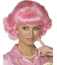 Peluca de Frenchy de Grease Rosa