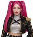 💖 Peruca rosa estilo guerreiro K-Pop