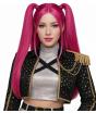 💖 Peruca rosa estilo guerreiro K-Pop