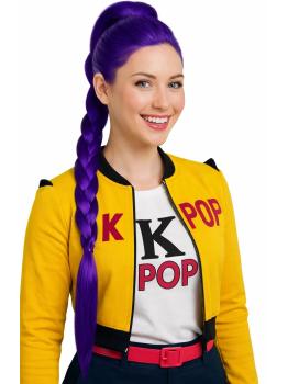 💜 Peruca Rumi K-Pop Warrior com Trança Mística