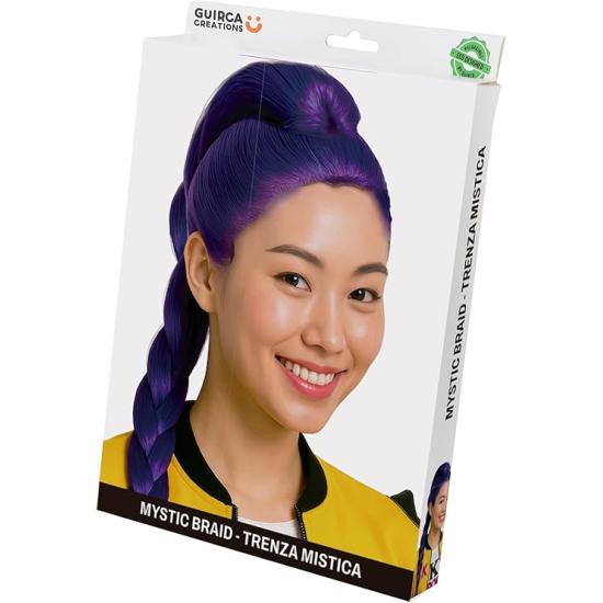 💜 Peruca Rumi K-Pop Warrior com Trança Mística