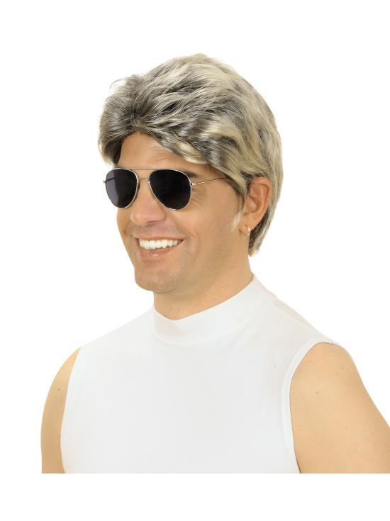 Peluca disfraz de los 80 George Michael.