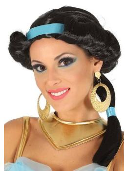 Peruca Princesa Jasmim Adulto