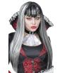 Peruca de vampiro preta e branca