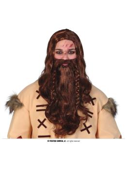 Peruca Viking Marrom cruel