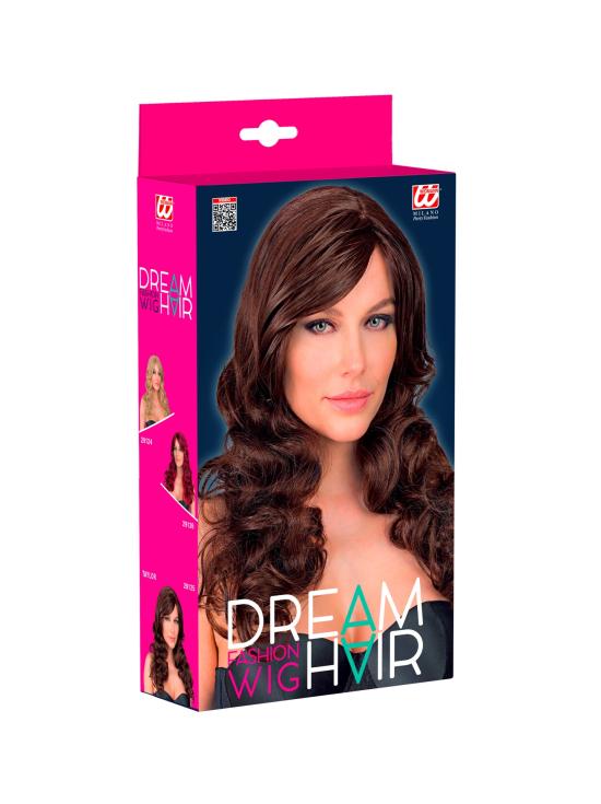 Peruca longa e glamorosa com cachos para mulheres | Peruca ondulada realista para carnaval e cosplay