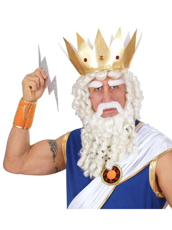 Peruca fantasia de Deus do Olimpo ou Poseidon.
