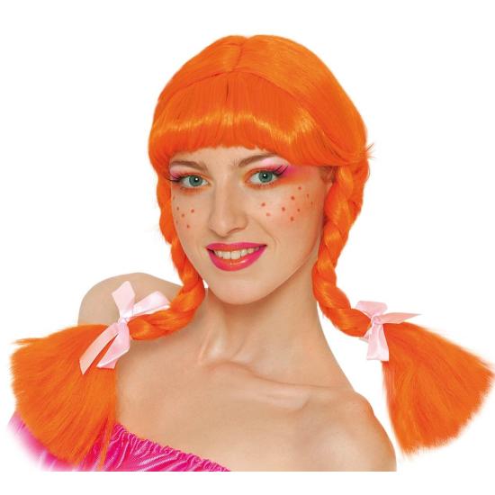 Peruca de fantasia de tranças laranja Peruca de fantasia de tranças laranja