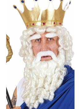 Peruca fantasia de Deus do Olimpo ou Poseidon.