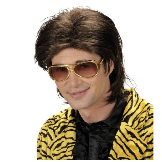 Peruca masculina com efeito molhado Peruca masculina com efeito molhado