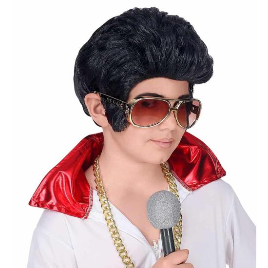 Peruca infantil Elvis King of Rock