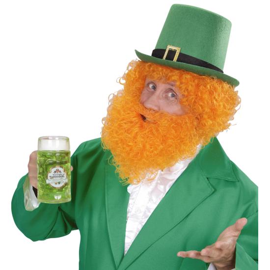 Peruca Escocesa e Barba Laranja