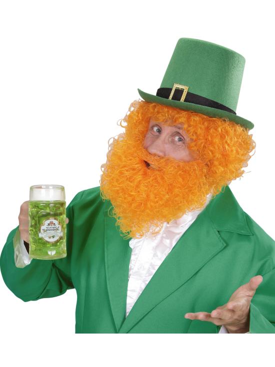 Peruca Escocesa e Barba Laranja