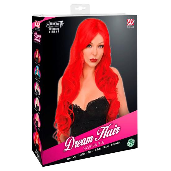 Peruca Cosplay Espiral Vermelha