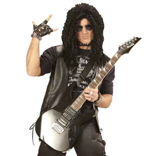 Peruca adulta de estrela de hard rock