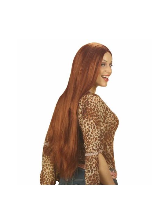 Peruca de cobre extra longa