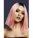 Peruca Fever Kylie, mistura de dois tons, rosa coral