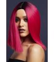 Peruca Fever Kylie, mistura de dois tons, rosa magenta