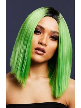 Peruca Fever Kylie, mistura de dois tons, verde limão